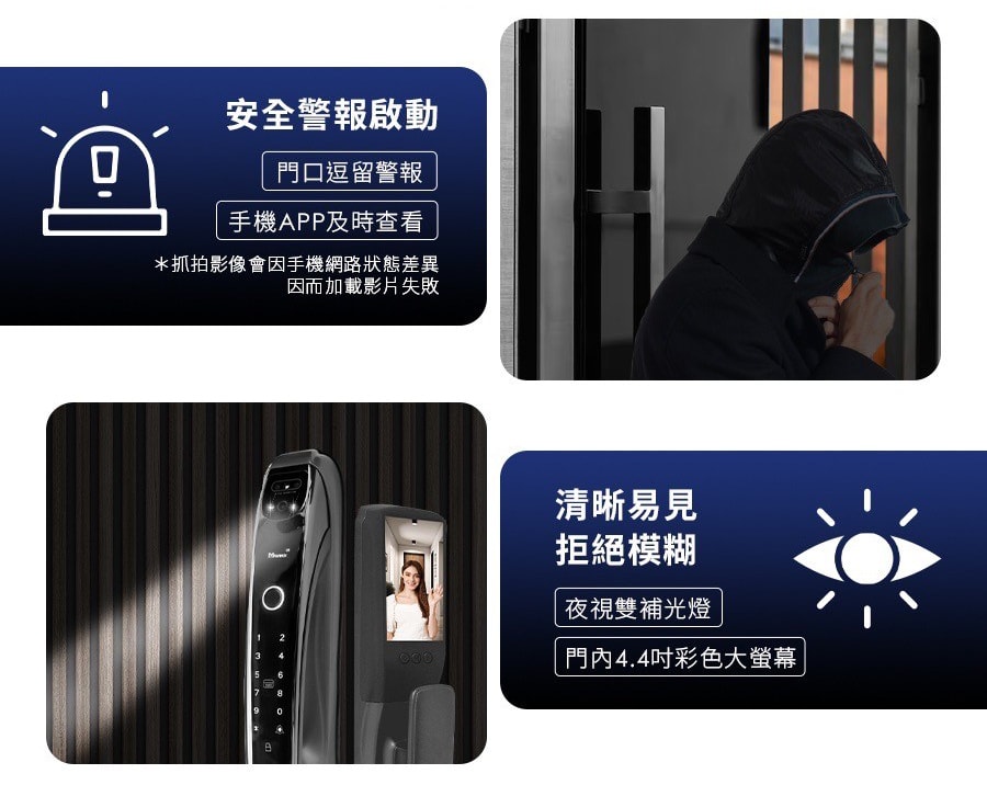 FAMMIX菲米斯電子鎖 3D人臉辨識十合一對講監視安全電子 FAMMIX菲米斯電子鎖 3D人臉辨識十合一對講監視安全電子