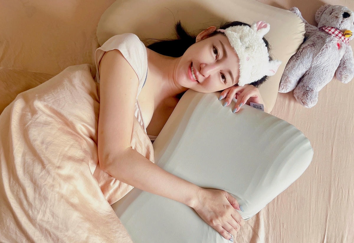 元氣蛋白枕 夏季涼感專用枕 好眠必備 天然乳膠抗螨透氣支撐度