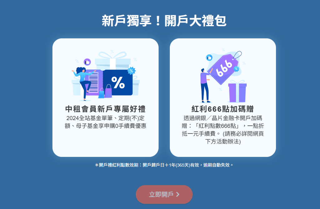 中租基金平台 基金理財一站搞定 定期定額 母子基金 停利轉申